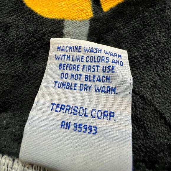 Pittsburgh Steelers NFL Officially Licensed Sunburst 59x29.5 inch Beach Towel - Picture 7 of 7